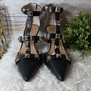INC International Concepts Black Studded Heels
